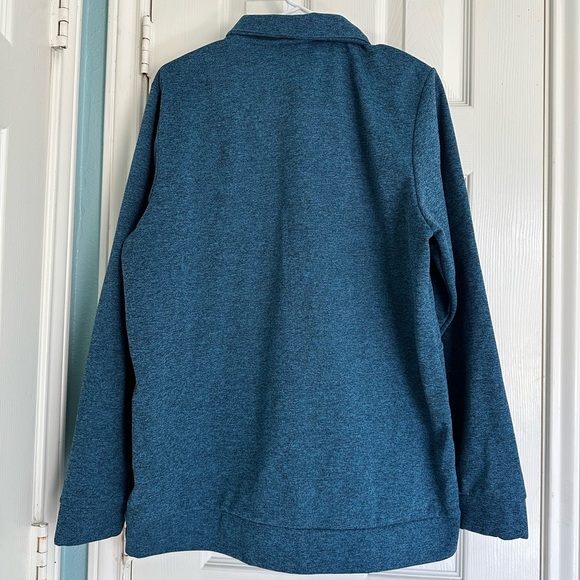 Nike Therma-Fit Mens Size Large 1/4 Zip Pullover Blue Heathered Sweatshirt - Picture 4 of 4